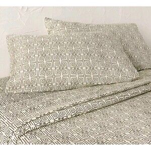 Twin/Twin Extra Long Percale Fitted Sheet Ether Black - Opalhouse Jungalow